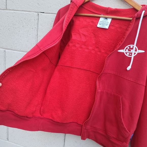 Disney | Pizza Planet Toy Story Spirit Jersey Zip Hoodie For Adults Size Small - Picture 10 of 15